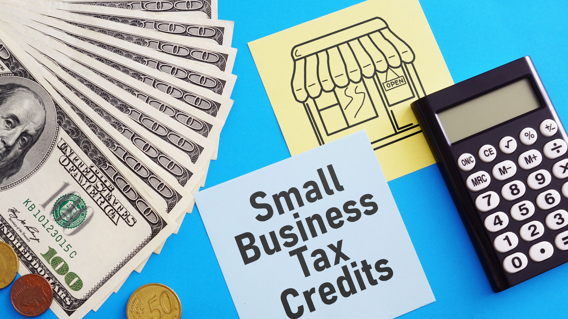 Small Business Tax Credits are shown using the text